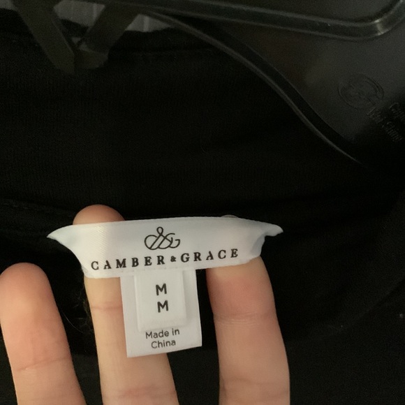 Gamber and grace black cowl neck sweater size medium - Picture 3 of 3